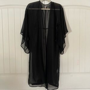 ASOS Black Sheer Swim Coverup